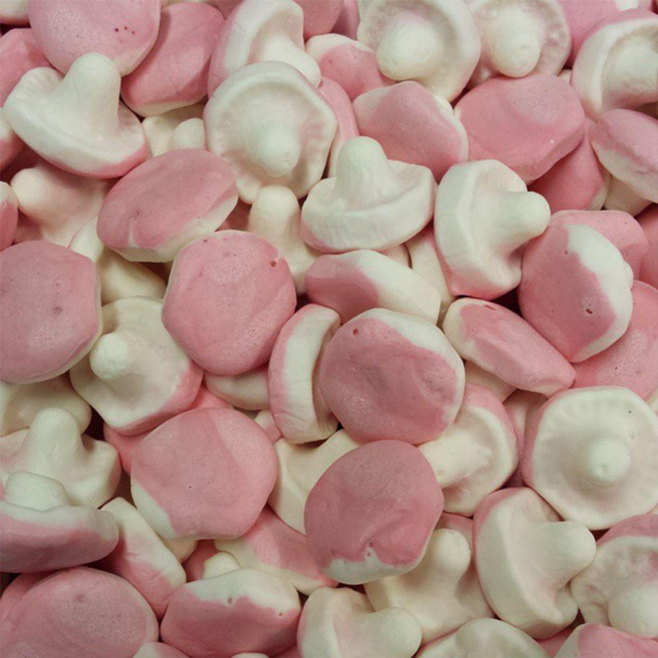 Foam Chanterelle Mushrooms: Vanilla Candy Treats