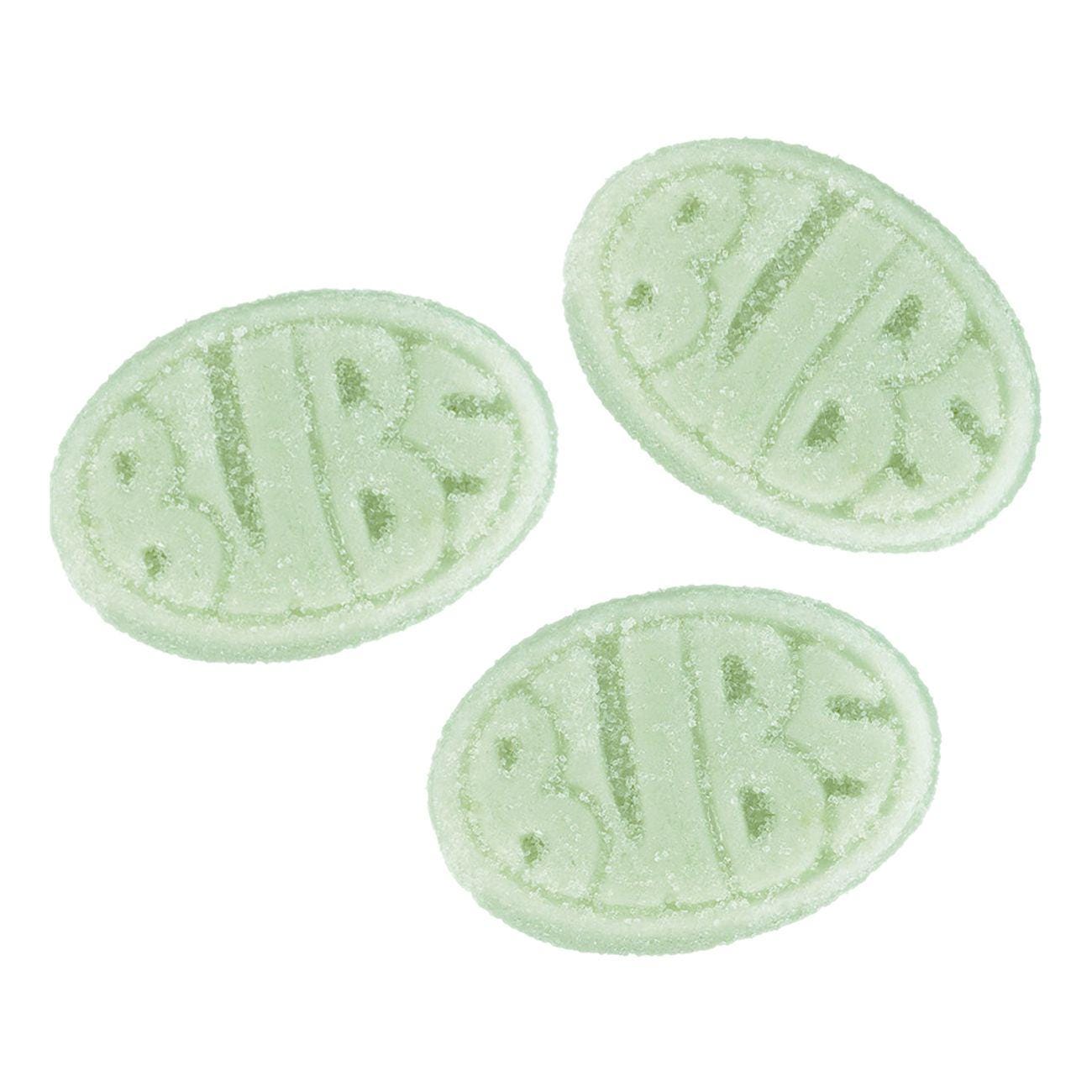 BUBS Fruity Pear Candy Ovals: Sour Mini Treats