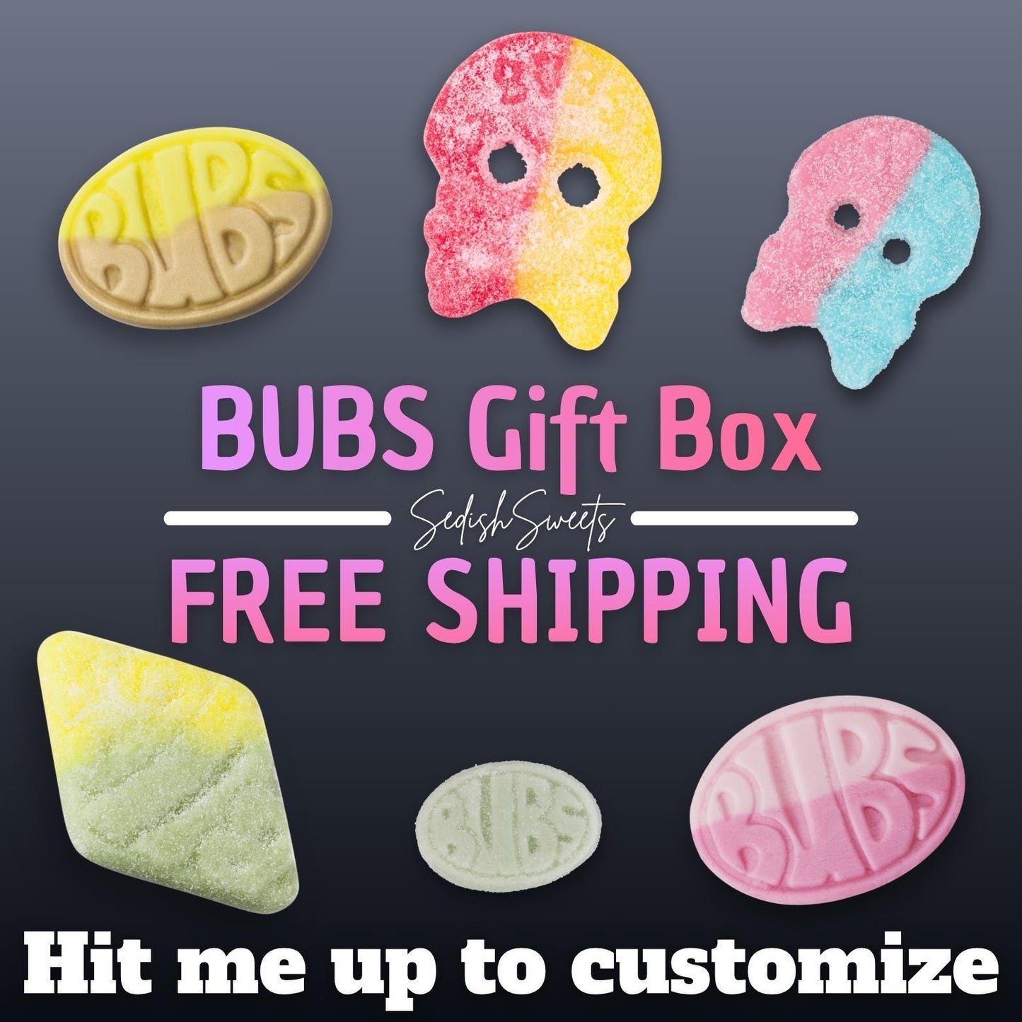 Bubs Candy Gift Box, Vegan, Gluten & Gelatin Free, Swedish Sweets