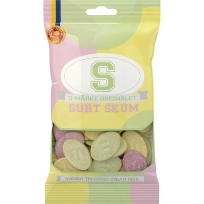 S-Märke Sour Foam Candy, Classic Swedish Treat