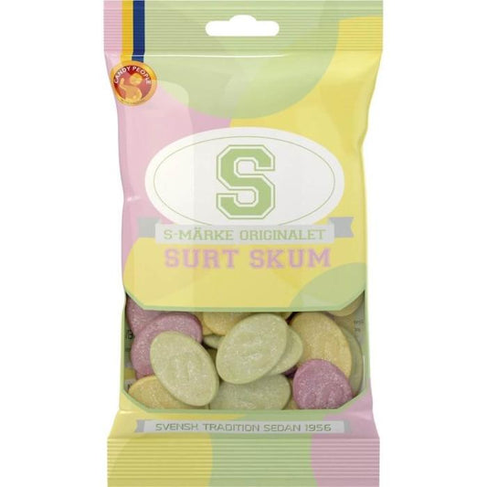 S-Märke Sour Foam Candy, Classic Swedish Treat