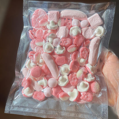 Pink Swedish Candy Mix | Vegan Gummies, Strawberry, BUBS (280g)
