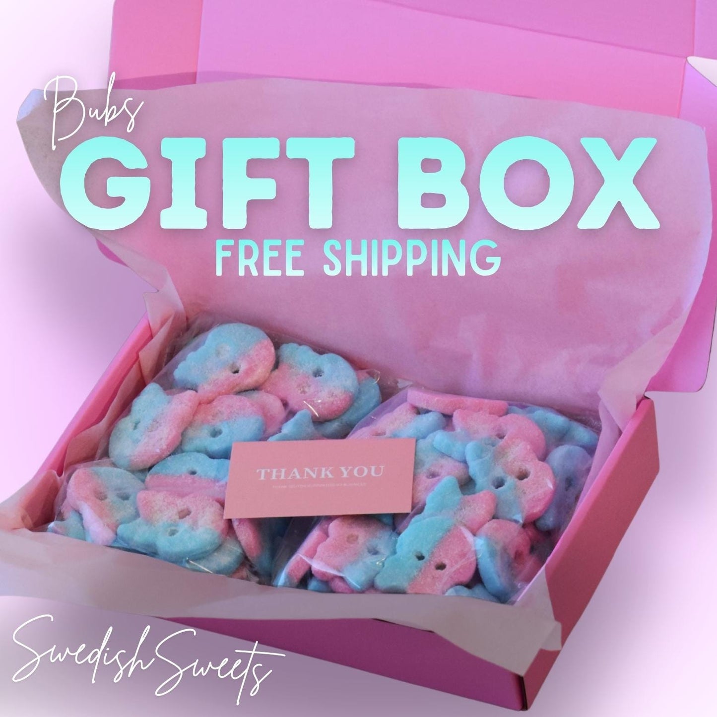 Bubs Candy Gift Box, Vegan, Gluten & Gelatin Free, Swedish Sweets