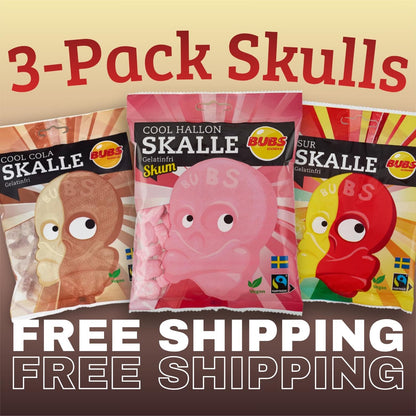 BUBS Swedish Candy • Pick and Mix, 3 x 90g