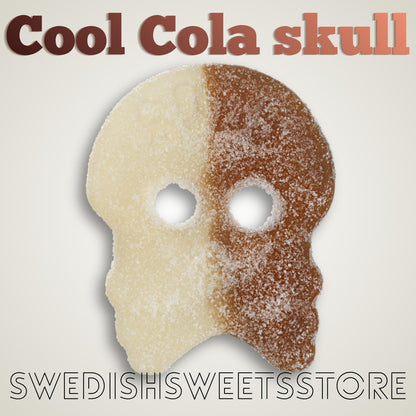 BUBS Cola Skull Gummies, Vegan Swedish Candy