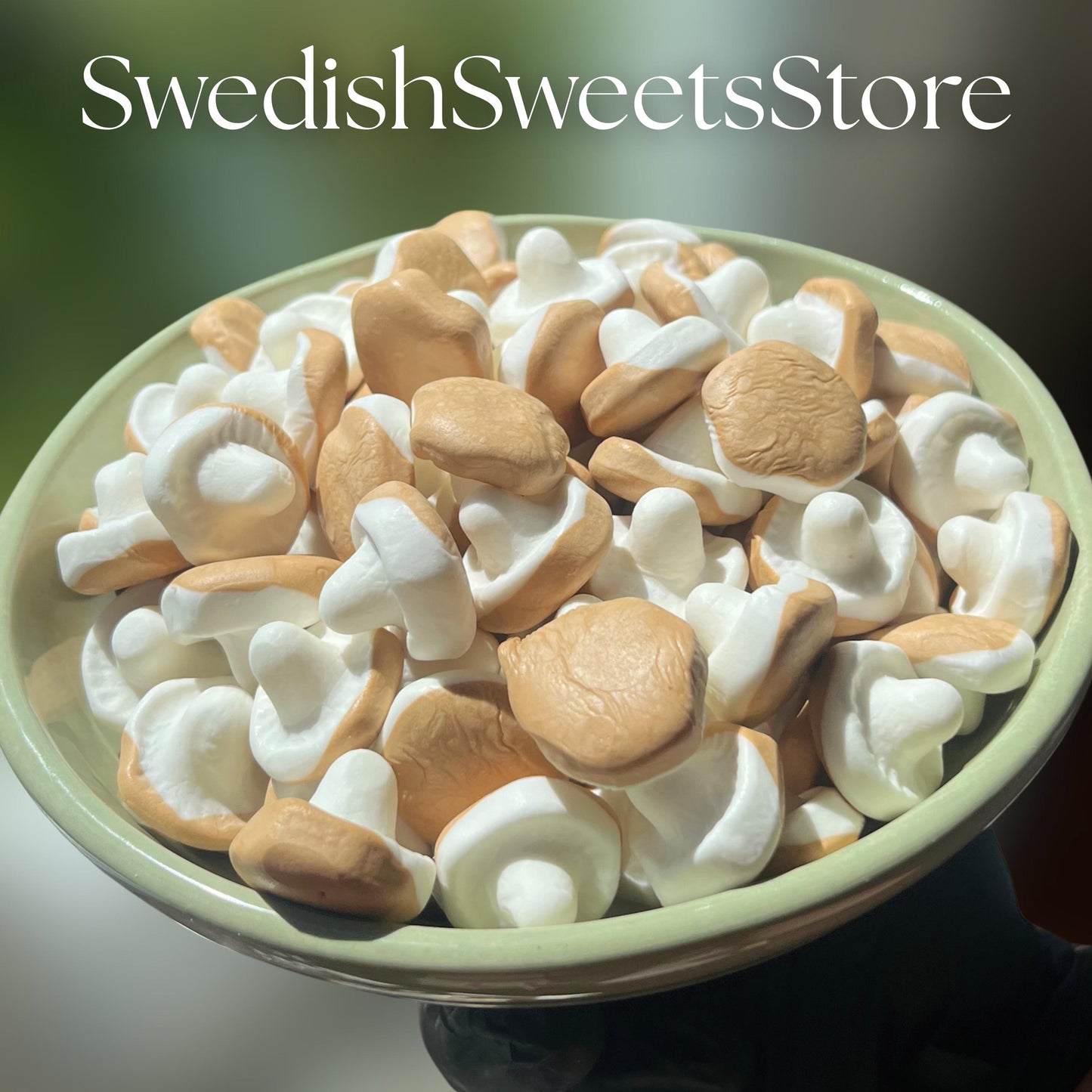 Foam Chanterelle Mushrooms: Vanilla Candy Treats
