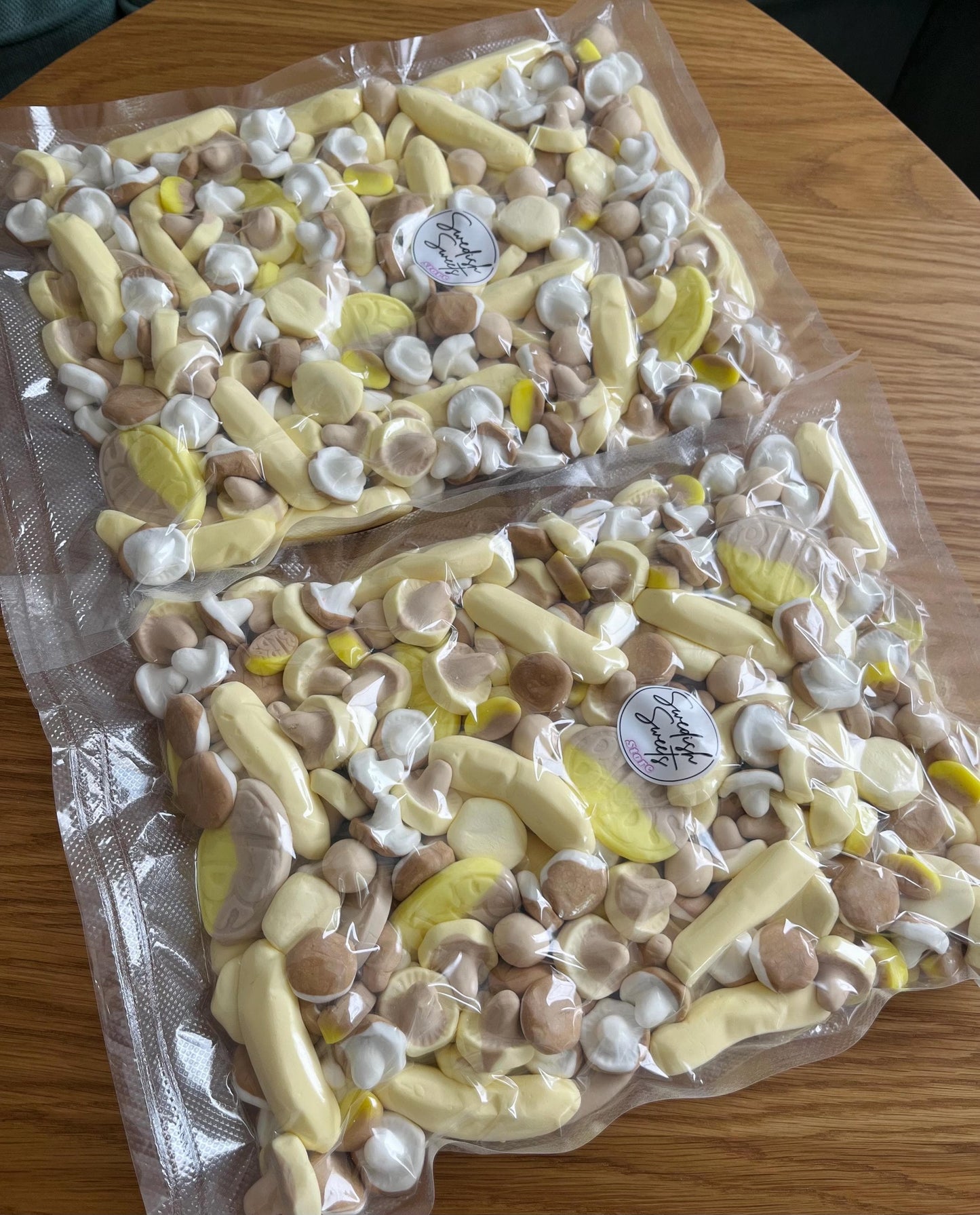 Banana Caramel Swedish Candy Mix | BUBS, Foam, Mushroom Candies (280g)