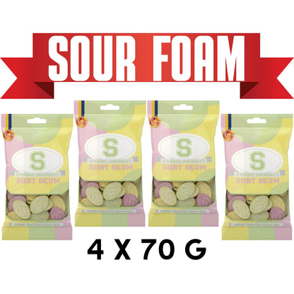 S-Märke Sour Foam Candy, Classic Swedish Treat