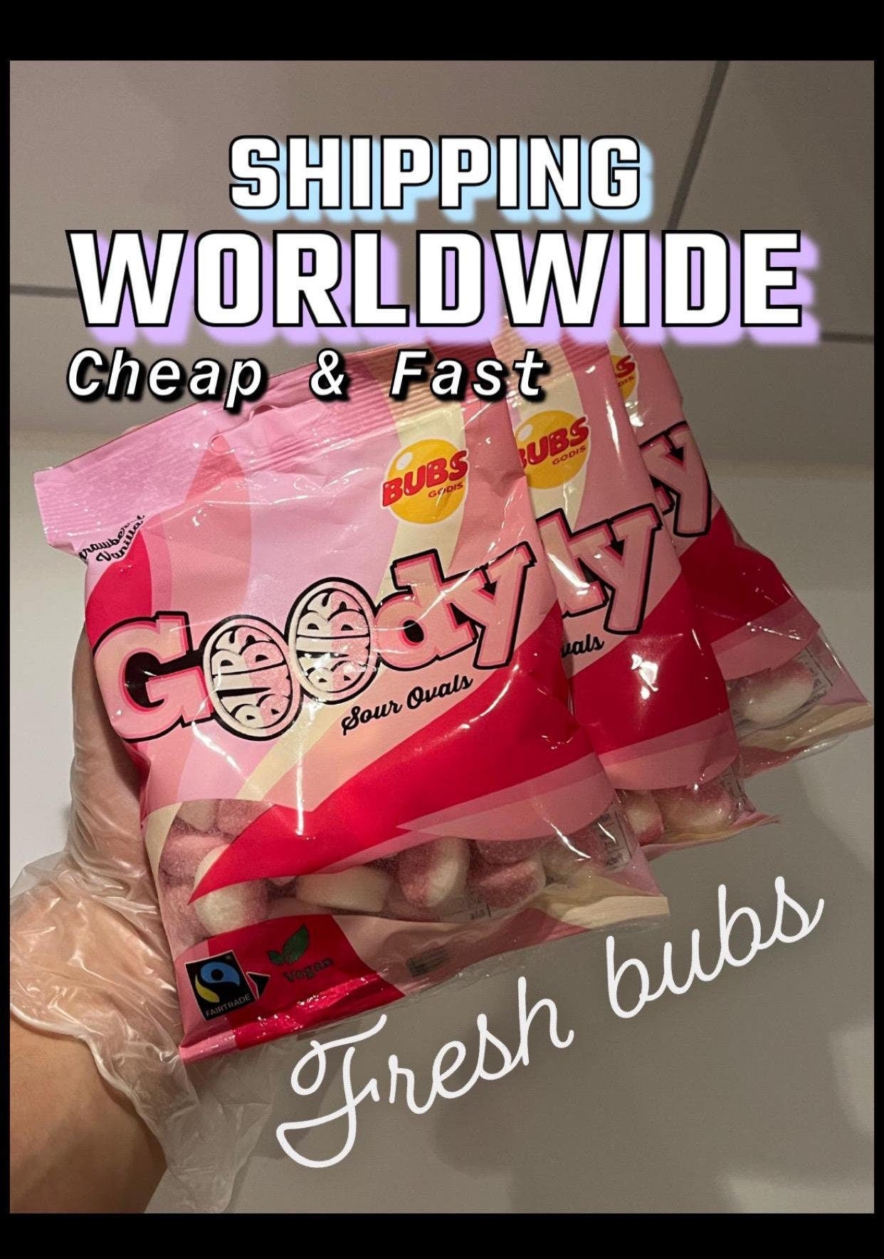 Bubs-Goody Strawberry/Vanilla, Raspberry/Blueberry, Banana/toffee 90g - 3.2 oz
