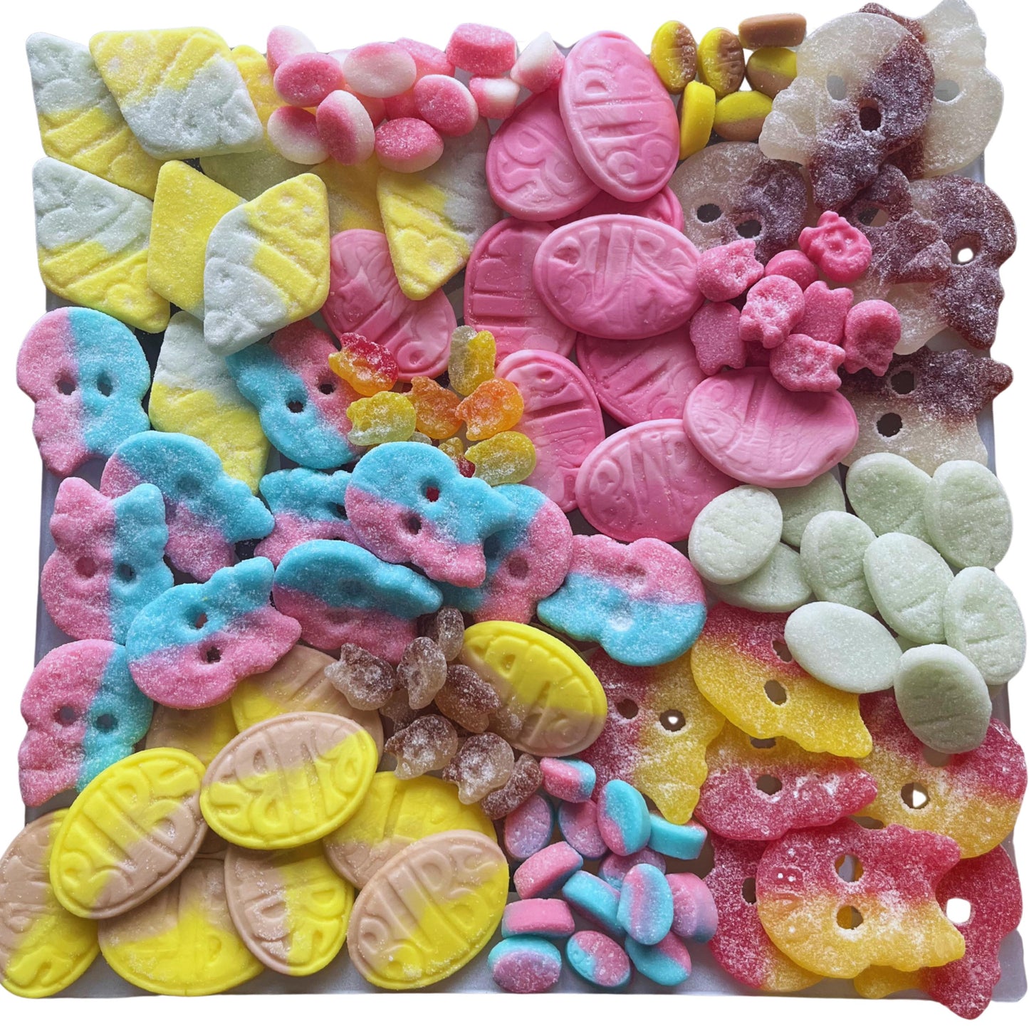 Authentic Swedish Candy Foam & Sour Skulls Mix (2kg / 4.4 lbs) – Premium Customizable Pick and Mix Sweets
