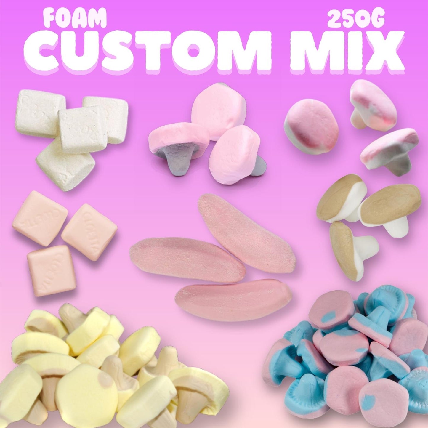 Swedish Foam Mushroom Sweets